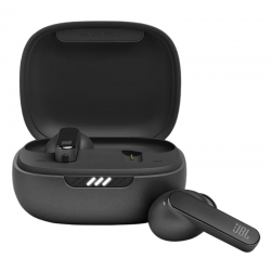 JBL Live Pro 2 True Wireless Noise Cancelling Earbuds, JBL Signature Sound, Smart Ambient, 40H Battery, 6 Microphones, Oval Tube, Multi-Point Connection, IPX5 Water Resistant - Black, JBLLIVEPRO2BLK