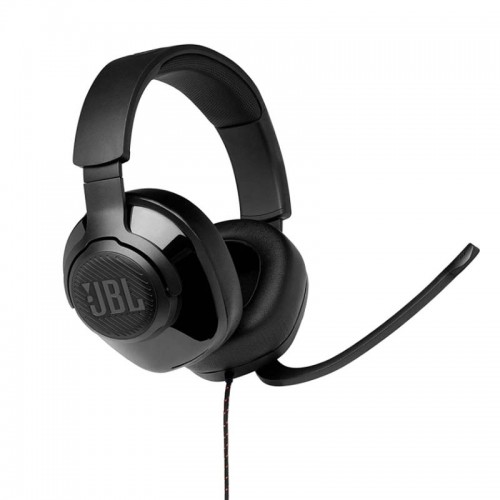 JBL Quantum 300 Wired Over Ear Gaming Headphones with JBL Quantum Engine Software Black, JBLQUANTUM300BLKAM, JBL Quantum 300 - Black, Large