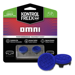 KontrolFreek Omni compatible with Xbox One and Xbox Series X|S | 2 Performance Thumbsticks | 2 Low-Rise Concave | Blue KontrolFreek Omni compatible with Xbox One and Xbox Series X|S | 2 Performance Thumbsticks | 2 Low-Rise Concave | Blue