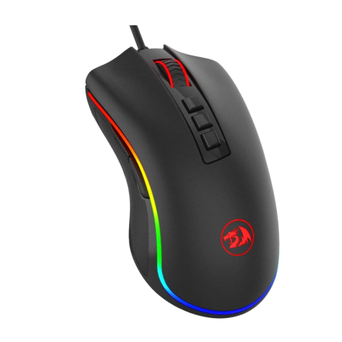 Redragon M711 PC Gaming Mice, Wired Mouse, 7 Programmable Buttons, Customizable RGB Lighting Mouse, 10,000 DPI, Ergonomic Mouse, Lightweight Mice, for Laptop, Desktop, PC (Black)