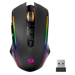 Redragon M910-KS Ranger Lite Wireless Gaming Mouse 8000 DPI, PC Gaming Mice with Fire Button, RGB Backlit Programmable Ergonomic Mouse Gamer, Rechargeable, 70Hrs for Windows, Mac Gamer, Black Redragon M910-KS Ranger Lite Wireless Gaming Mouse 8000 DPI, PC Gaming Mice with Fire Button, RGB Backlit Programmable Ergonomic Mouse Gamer, Rechargeable, 70Hrs for Windows, Mac Gamer, Black