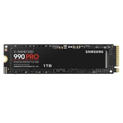 Samsung 990 PRO 1TB PCIe 4.0 (up to 7450 MB/s) NVMe M.2 (2280) Internal Solid State Drive (SSD) (MZ-V9P1T0BW) Samsung 990 PRO 1TB PCIe 4.0 (up to 7450 MB/s) NVMe M.2 (2280) Internal Solid State Drive (SSD) (MZ-V9P1T0BW)