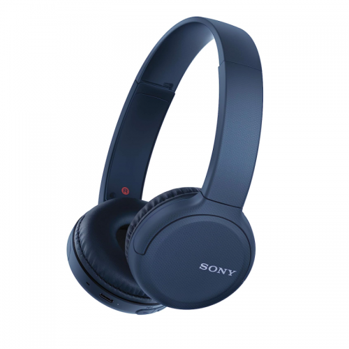Sony Wh-Ch510 Wireless Bluetooth On-Ear With Mic For Phone Call, 30-Mm Driver Unit, Up To 35 Hours Of Battery Life For All-Day Power And Quick Charging, Blue