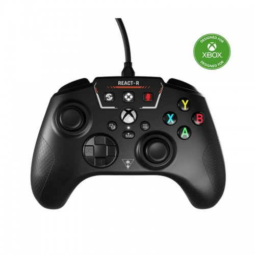 Turtle Beach REACT-R Controller Wired Game Controller – Licensed for Xbox Series X|S, Xbox One & Windows – Audio Controls, Mappable Buttons, Textured Grips - Black