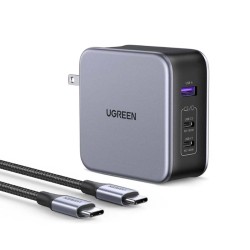 UGREEN PD 3.1 USB C Charger Foldable Single Port 140W Max, Nexode PPS 3-Port Fast GaN Laptop Wall Charger Compatible with MacBook Pro/Air M2, Dell XPS, iPad, iPhone 14, Galaxy 23 (with 240W Cable) 90549 UGREEN PD 3.1 USB C Charger Foldable Single Port 140W Max, Nexode PPS 3-Port Fast GaN Laptop Wall Charger Compatible with MacBook Pro/Air M2, Dell XPS, iPad, iPhone 14, Galaxy 23 (with 240W Cable) 90549