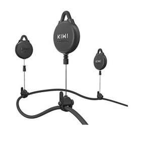 KIWI design Link Cable Management Compatible with Quest 2/Quest 1/HTC VIVE Series - 6 Packs (Black)