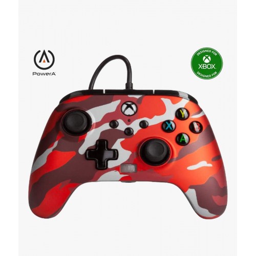 PowerA Enhanced Wired Controller for Xbox Series X Metallic Red Camo (Used)