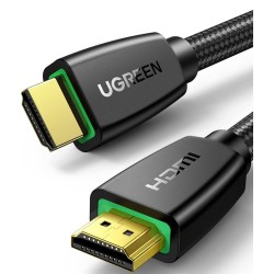 UGREEN HDMI Cable 2.0 1M Premium High-Speed HDMI to HDMI Video wire 4K@60Hz Ultra HD 3D 4k HDMI Cord Braided Compatible for MacBook Pro 2021 Nintendo Switch Playstation PS3 PS4 PS5 PC Laptop Smart TV (40408) UGREEN HDMI Cable 2.0 1M Premium High-Speed HDMI to HDMI Video wire 4K@60Hz Ultra HD 3D 4k HDMI Cord Braided Compatible for MacBook Pro 2021 Nintendo Switch Playstation PS3 PS4 PS5 PC Laptop Smart TV (40408)