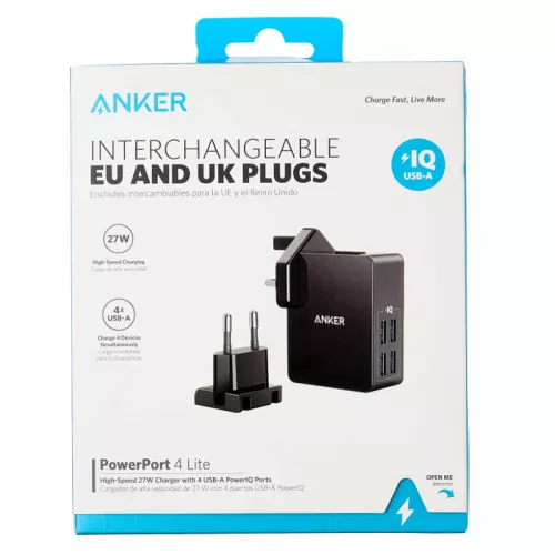 Anker PowerPort 6 Lite USB Charger PowerIQ