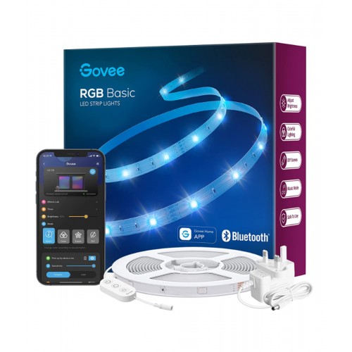 Govee LED Lights 10m, Bluetooth LED Strip Light App Control, 64 Scene Modes and Music Sync, for Bedroom, Party, DIY Home Decoration