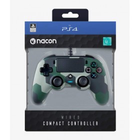 Nacon Wired Compact Controller for PlayStation 4 - Green Camo