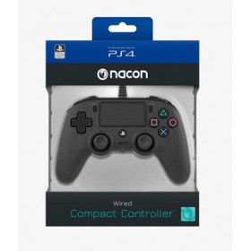 Nacon Wired Compact Controller For PlayStation 4 - Black (Used)