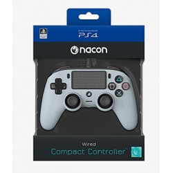 Nacon Wired Compact Controller for PlayStation 4 - Gray (Used)