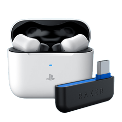 Razer Hammerhead HyperSpeed Wireless Multi-Platform Gaming Earbuds for Playstation 5 / PS5, PC, Mobile: ANC - Noise Cancelling Mic - Bluetooth 5.2 - RGB Chroma - 30 Hr Battery, white, Standard Razer Hammerhead HyperSpeed Wireless Multi-Platform Gaming Earbuds for Playstation 5 / PS5, PC, Mobile: ANC - Noise Cancelling Mic - Bluetooth 5.2 - RGB Chroma - 30 Hr Battery, white, Standard