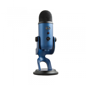 Blue Yeti USB Microphone for PC, Mac, Gaming, Recording, Streaming, Podcasting, Studio and Computer Condenser Mic with Blue VO!CE effects, 4 Pickup Patterns, Plug and Play – Midnight Blue