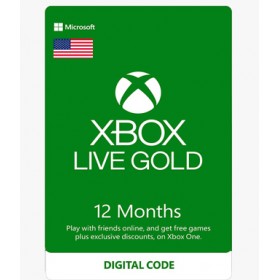 Xbox Live Gold 12 Month USA Digital Code