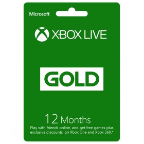Xbox Live Gold: 12 Month Membership KSA - (Digital code)