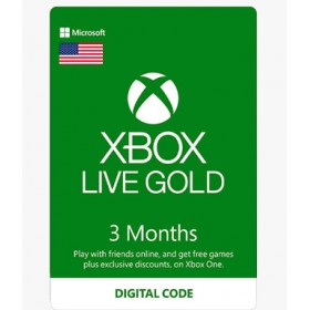 Xbox Live Gold 3 Month  USA Digital Code