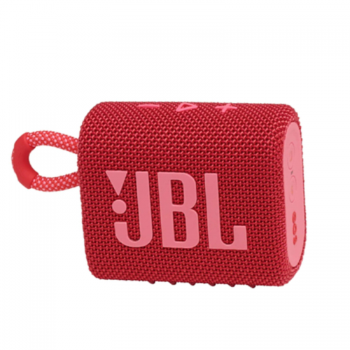 JBL Go 3 Portable Waterproof Speaker with JBL Pro Sound, Powerful Audio, Punchy Bass, Ultra-Compact Size, Dustproof, Wireless Bluetooth Streaming, 5 Hours of Playtime - Red, JBLGO3RED