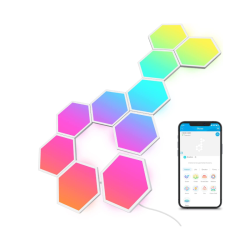 Govee Glide Hexa Light Panels, RGBIC LED Hexagon Wall Lights, Wi-Fi Smart Home Decor Creative Lights with Music Sync, Works with Alexa Google Assistant for Living Room, Bedroom, Gaming Rooms,10 Pack Govee Glide Hexa Light Panels, RGBIC LED Hexagon Wall Lights, Wi-Fi Smart Home Decor Creative Lights with Music Sync, Works with Alexa Google Assistant for Living Room, Bedroom, Gaming Rooms,10 Pack