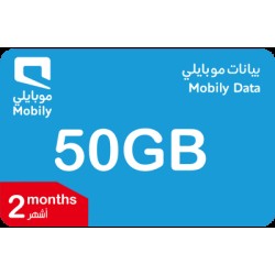 Mobily Data 50G Subscription KSA Store 2 Month