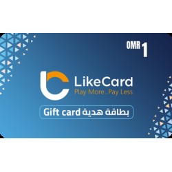 LikeCard Gift Card Oman Store OMR 1 LikeCard Gift Card Oman Store OMR 1