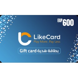 LikeCard Gift Card Egypt Store EGP 600 LikeCard Gift Card Egypt Store EGP 600