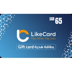 LikeCard Gift Card KSA Store SAR 65 LikeCard Gift Card KSA Store SAR 65