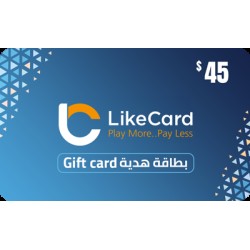 LikeCard Gift Card Global Store USD 45 LikeCard Gift Card Global Store USD 45