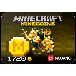 Minecraft Gift Card Global Store Minecoins 1720 Minecraft Gift Card Global Store Minecoins 1720