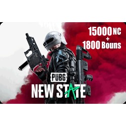 PUBG New State Gift Card Global Store NC 15000 + 1800 Bonus PUBG New State Gift Card Global Store NC 15000 + 1800 Bonus
