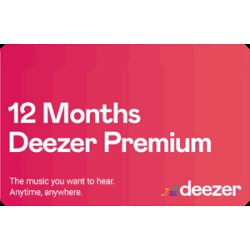 Deezer Premium Subscription Global Store 12 Months Deezer Premium Subscription Global Store 12 Months