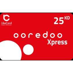Ooredoo Recharge Card Kuwait Store KWD 25