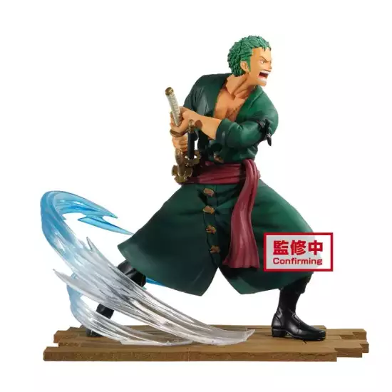 Banpresto ONE Piece Log File Selection-Fight-vol.1 Zoro Roronoa, Multiple Colors (BP16732)