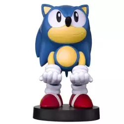 Collectible Sonic The Hedgehog Cable Guy Device Holder - Works With Playstation And Xbox Controllers And All Smartphones - Classic Sonic - Not Machine Specific