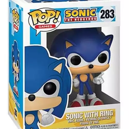 POP! : Games: SONIC WITH RING  BY FUNKO (283)