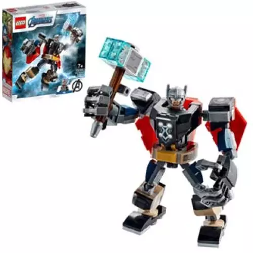 LEGO 76169 Super Heroes Marvel Avengers Thor Mech Armour Set, Action Figure Toy with Thor Minifigure
