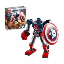 LEGO 76168 Marvel Avengers Captain America Mech Armour Set, Action Figure Toy for 7+ Years Old Boys and Girls