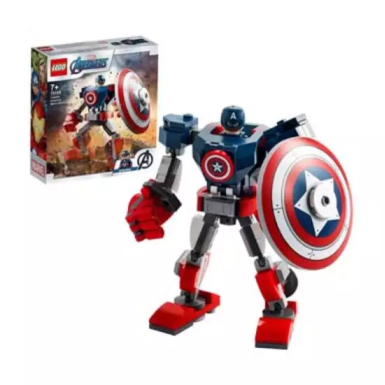 LEGO 76168 Marvel Avengers Captain America Mech Armour Set, Action Figure Toy for 7+ Years Old Boys and Girls LEGO 76168 Marvel Avengers Captain America Mech Armour Set, Action Figure Toy for 7+ Years Old Boys and Girls