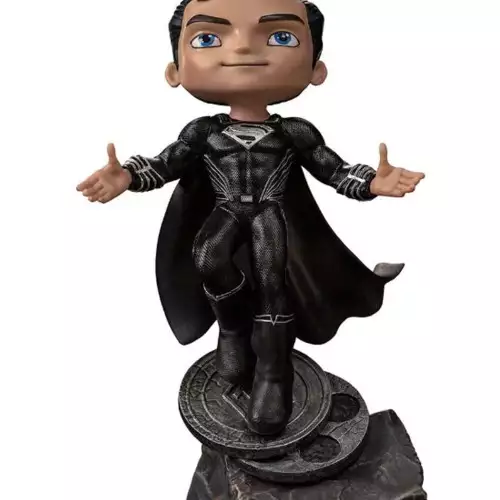 ZACK SNYDER`S JUSTICE LEAGUE - SUPERMAN BLACK MINICO STATUE BY IRON STUDIOS