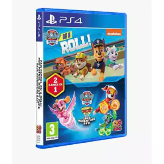 PAW PATROL ON A ROLL + PAW PATROL MIGHTY PUPS  - PS4