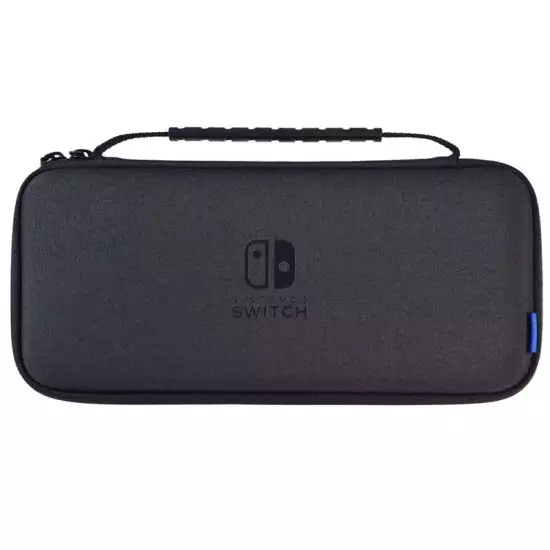 HORI Tough Pouch Plus For Nintendo Switch / Nintendo Switch Oled Model Blue X Black HORI Tough Pouch Plus For Nintendo Switch / Nintendo Switch Oled Model Blue X Black