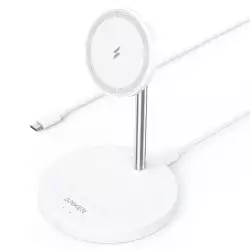 Anker Wireless, PowerWave 2-in-1 Magnetic Stand Lite with USB-C Cable, Charging Stand Only for iPhone 14/14 Pro/14 Plus/14 Pro Max/13/13 Pro /13 Pro Max, AirPods 2/Pro (No AC Adapter)