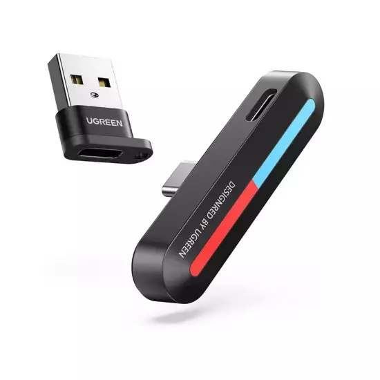 UGREEN Bluetooth 5.0 USB C Adapter Bluetooth USB A to USB C Transmitter Supports Charging Function Play While Charging Nintendo Switch Bluetooth Adapter Compatible with Switch/Switch Lite/ PS4/ PS5 UGREEN Bluetooth 5.0 USB C Adapter Bluetooth USB A to USB C Transmitter Supports Charging Function Play While Charging Nintendo Switch Bluetooth Adapter Compatible with Switch/Switch Lite/ PS4/ PS5