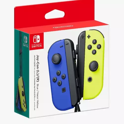 Nintendo Switch Joy-Con Controller Pair - Neon Blue & Yellow - Blue / Yellow