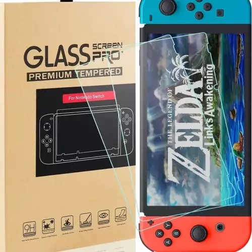 Screen Protector Tempered Glass Premium HD Clear 1 Pcs Switch Anti-Scratch Screen Protector for Nintendo Switch
