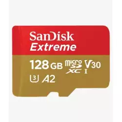 SanDisk SDSQXAA-128G-GN6MN 128GB Extreme microSD UHS-I U3 V30 A2 160MB/s- SDSQXAA-128G-GN6MN