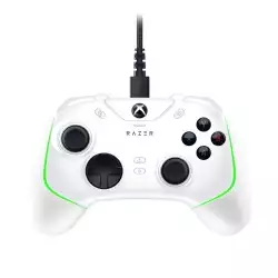 Razer Wolverine V2 Chroma Wired Gaming Pro Controller for Xbox Series X|S, Xbox One, PC, RGB Lighting, Remappable Buttons & Triggers, Mecha-Tactile Buttons & D-Pad, Trigger Stop-Switches - White Razer Wolverine V2 Chroma Wired Gaming Pro Controller for Xbox Series X|S, Xbox One, PC, RGB Lighting, Remappable Buttons & Triggers, Mecha-Tactile Buttons & D-Pad, Trigger Stop-Switches - White