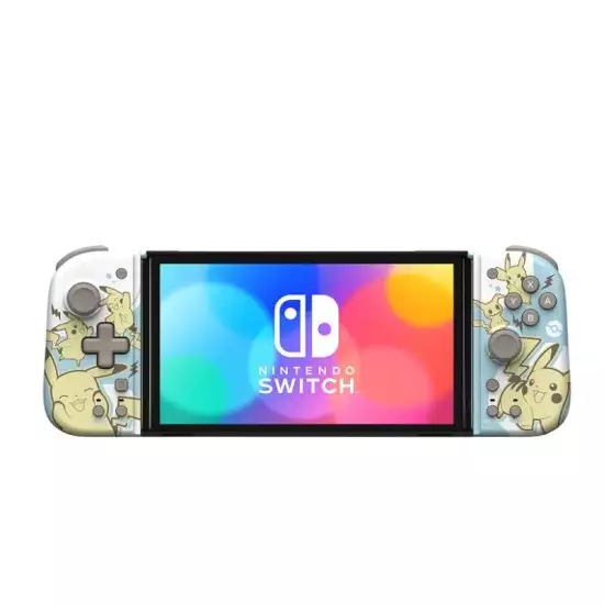 HORI Nintendo Switch Split Pad Compact (Pikachu & Mimikyu) - Ergonomic Controller for Handheld Mode - Officially Licensed by Nintendo & Pokémon HORI Nintendo Switch Split Pad Compact (Pikachu & Mimikyu) - Ergonomic Controller for Handheld Mode - Officially Licensed by Nintendo & Pokémon