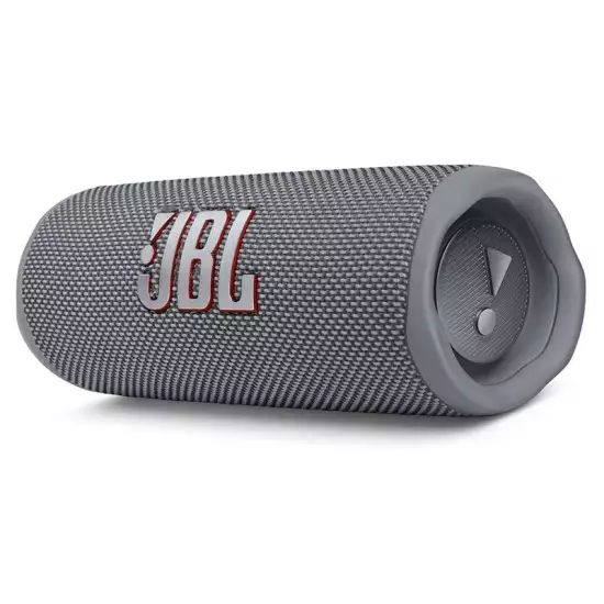 JBL Flip 6 Portable IP67 Waterproof Speaker with Bold JBL Original Pro Sound, 2-Way Speaker, Powerful Sound and Deep Bass, 12 Hours Battery, Safe USB-C Charging Protection - Grey, JBLFLIP6GREY (USED)